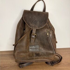 Marco Daniela Firenze Leather Backpack Made in Italy 13”